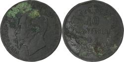 World Coins - Italy, Vittorio Emanuele II, 10 Centesimi, 1863, , Copper, KM:11.2