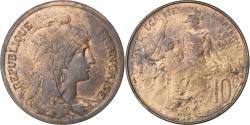World Coins - France, 10 Centimes, Dupuis, 1916 ★, Paris, Bronze, , Gadoury:277