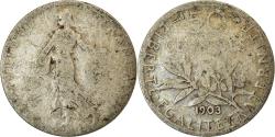 World Coins - Coin, France, Semeuse, 50 Centimes, 1903, Paris, , Silver, KM:854