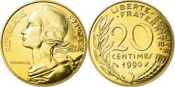 World Coins - Coin, France, Marianne, 20 Centimes, 1990, Paris, , Aluminum-Bronze