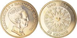 World Coins - Coin, Denmark, 20 Kroner, 2020, Anniversaire de la reine Margrethe II,