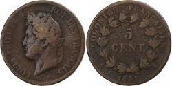 World Coins - French Antilles, Louis Philippe I, 5 Centimes, 1841, Paris, Bronze,