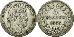 World Coins - Coin, France, Louis-Philippe, 5 Francs, 1838, Paris, , Silver