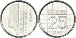 World Coins - Coin, Netherlands, 25 Cents, 1982