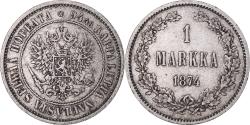 World Coins - Coin, Finland, Alexander II, Markka, 1874, Helsinki, , Silver, KM:3.2