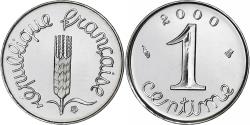 World Coins - Coin, France, Épi, Centime, 2000, Paris, Proof / BE, , Stainless