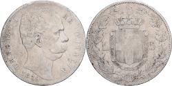 World Coins - Italy, Umberto I, 5 Lire, 1879, Rome, Silver, , KM:20