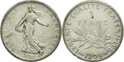 World Coins - Coin, France, Semeuse, Franc, 1908, , Silver, Gadoury:467