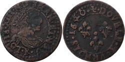 World Coins - France, Louis XIII, Double Tournois, Double tournois, buste laurée et drapé