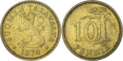 World Coins - Coin, Finland, 10 Pennia, 1974