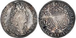 World Coins - Coin, France, Louis XIV, 1/4 Écu aux 3 couronnes, 1/4 Ecu, 1711, Reims