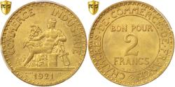 World Coins - Coin, France, Chambre de commerce, 2 Francs, 1921, Paris, PCGS, , MS(64)