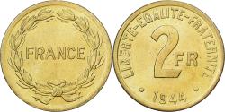 World Coins - France, 2 Francs, 1944, Philadelphia, Cupro-Aluminium, , Gadoury:537