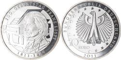 World Coins - GERMANY - FEDERAL REPUBLIC, 10 Euro, Franz Listz, 2011, Proof,