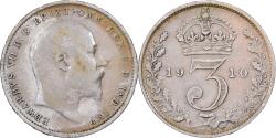 World Coins - Great Britain, Edward VII, 3 Pence, 1910, Silver, , KM:799