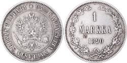 World Coins - Coin, Finland, Alexander III, Markka, 1890, Helsinki, , Silver, KM:3.2