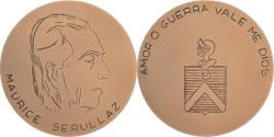 World Coins - France, Medal, Maurice Serrulaz, 1976, Bronze, Benn,