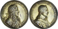 World Coins - France, Medal, Louis XIII, Cardinal de Richelieu, 1641, Abraham Dupré