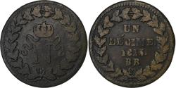 World Coins - France, Napoleon I, Decime, 1815, Strasbourg, Bronze, , Gadoury:195