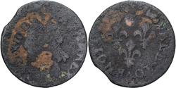 World Coins - France, Louis XIII, Double Tournois, Uncertain date, Uncertain Mint, Copper