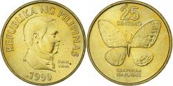 World Coins - Philippines, 25 Sentimos, 1990, Brass, , KM:241.1