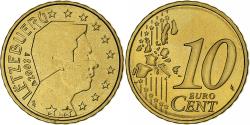 World Coins - Luxembourg, Henri, 10 Euro Cent, 2003, Utrecht, , Brass, KM:78