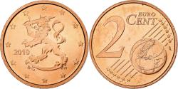 World Coins - Finland, 2 Euro Cent, 2010, Vantaa, Copper Plated Steel, , KM:99