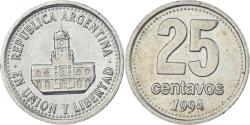 World Coins - Coin, Argentina, 25 Centavos, 1994
