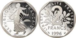 World Coins - Coin, France, Semeuse, 2 Francs, 1996, Paris, Proof, , Nickel