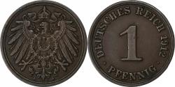 World Coins - GERMANY - EMPIRE, Wilhelm II, Pfennig, 1912, Berlin, Copper, , KM:10