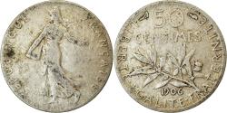 World Coins - Coin, France, Semeuse, 50 Centimes, 1906, Paris, , Silver, KM:854