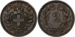 World Coins - Switzerland, 2 Rappen, 1893, Bern, Bronze, , KM:4.2
