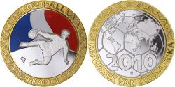 World Coins - South Africa, Medal, Football - France, 2010, , Bi-Metallic