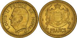 World Coins - Coin, Monaco, 2 Francs, 1943, Paris, , Cupro-Aluminium, Gadoury:134