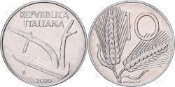 World Coins - Italy, 10 Lire, 2000, Rome, BU, Aluminum, , KM:93