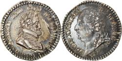 World Coins - France, Medal, Louis XVIII, Quinaire, Henri IV, History, , Silver