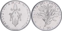 World Coins - Vatican, Paul VI, 50 Lire, 1973 (Anno XI), Rome, Stainless Steel,
