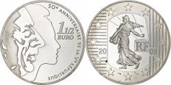 World Coins - France, Semeuse, 1 1/2 Euro, Ve République, 2008, Monnaie de Paris, BE