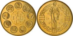 World Coins - France, Medal, Ecu Europa, 1979, Rodier, , Gilt Bronze