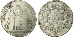 World Coins - Coin, France, Union et Force, 5 Francs, AN 7, Perpignan, , Silver