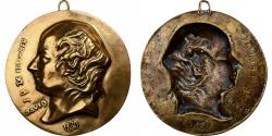 World Coins - France, Medal, Pierre-Jean de Béranger, 1830, Brass, David d’Angers
