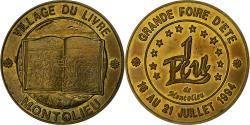 World Coins - France, Ecu, Montolieu, 1994, Brass,