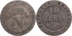 World Coins - France, Napoleon I, 10 Centimes, 1809, Paris, Billon, , Gadoury:190