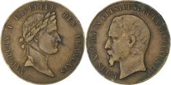 World Coins - France, Token, Napoléon Ier & Napoléon III, Brass,