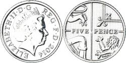World Coins - Coin, Great Britain, 5 Pence, 2014