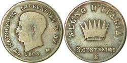 World Coins - Coin, ITALIAN STATES, KINGDOM OF NAPOLEON, Napoleon I, 3 Centesimi, 1808