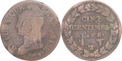 World Coins - Coin, France, Dupré, 5 Centimes, AN 8, Lille, , Copper, Gadoury:126a