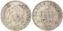 World Coins - Coin, France, Napoleon III, Napoléon III, 20 Centimes, 1867, Paris,