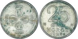 World Coins - Coin, Norway, 25 Öre, 1980