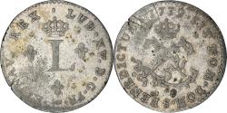 World Coins - Coin, France, Louis XV, Double Sol, 1739, Reims, , Billon, Gadoury:281